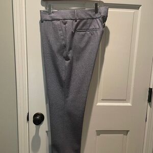 Navy Blue/White Tweed-Look Pants from the Loft, Size 12